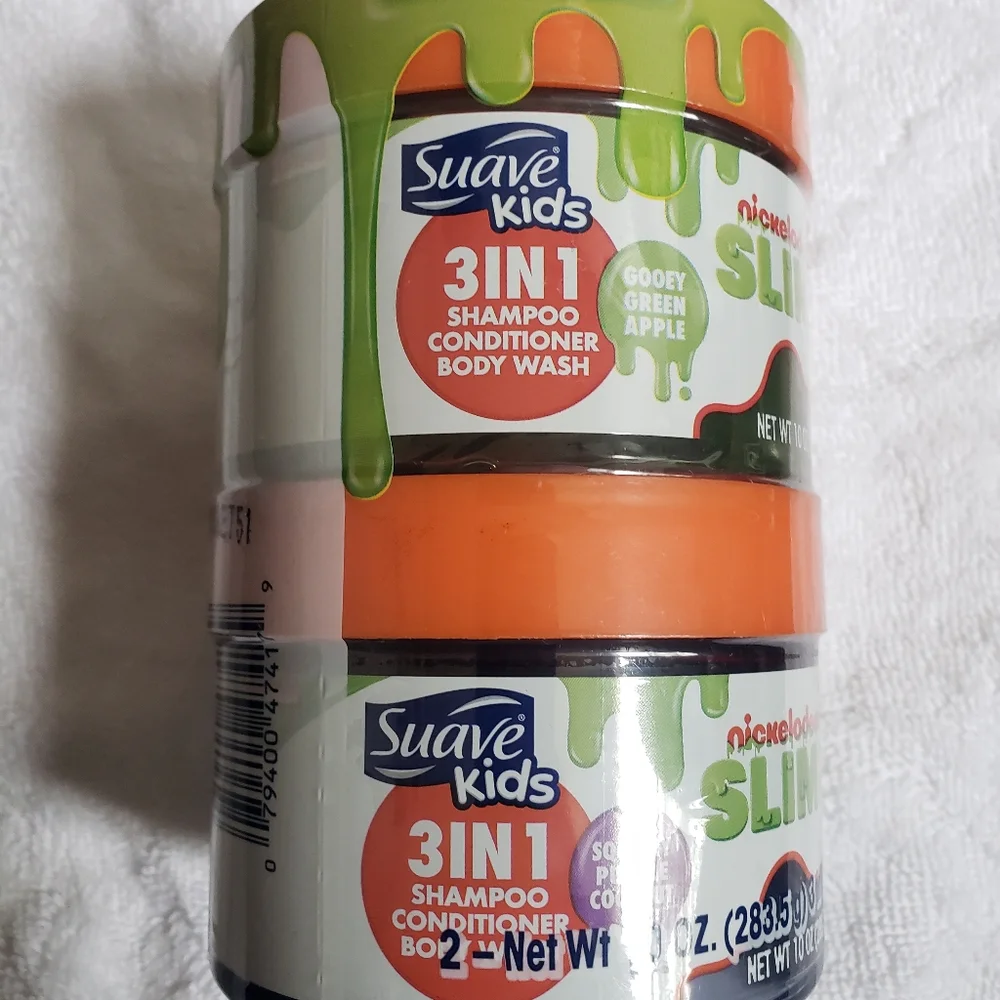 Suave Nickelodeon Slime Shampoo/Conditioner/Body Wash 20 oz